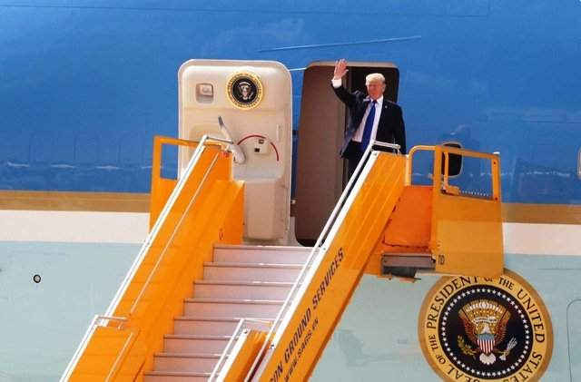 TT Hoa Kỳ Donald Trump đã đến sân bay Quốc tế Đà Nẵng