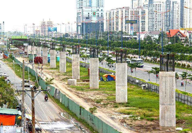 Dự án thi công tuyến metro số 1 Bến Thành - Suối Tiên. Ảnh minh họa