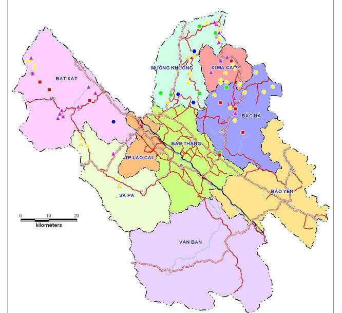 Bản đồ quy hoạch sử dụng đất tỉnh Lào Cai đến năm 2020
