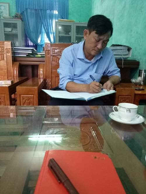 Ông Đàm Xuân Vinh- Chủ tịch UBND xã Quảng Châu