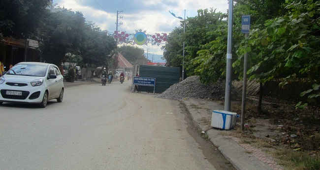 Đơn vị thi công tại tuyến đường Hoàng Văn Thái