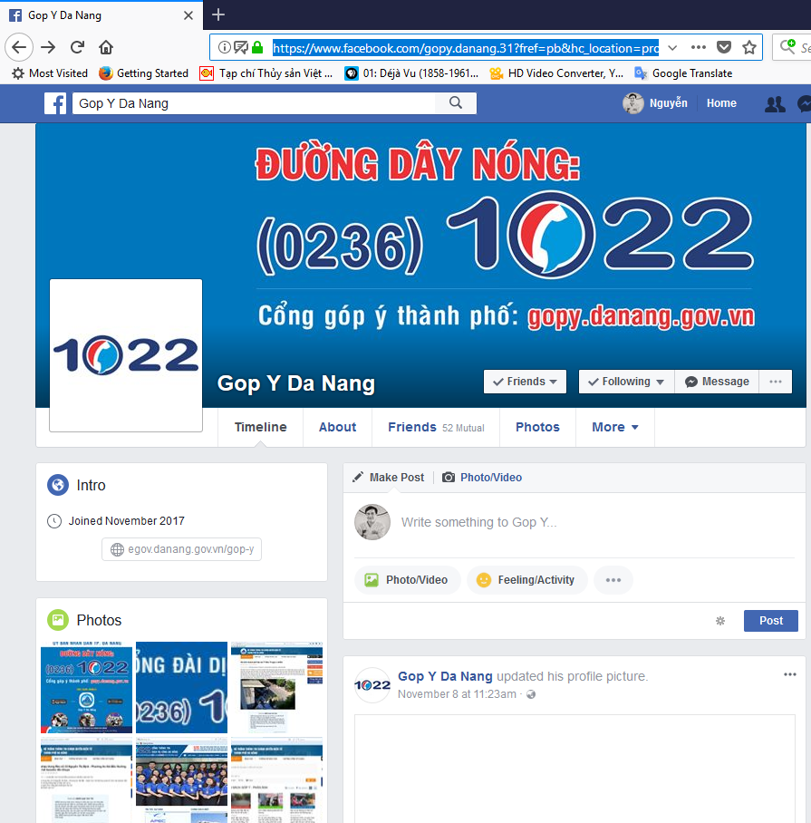 Trang mạng xã hội chính thức của chính quyền Đà Nẵng “lên sóng” tương tác với công dân từ ngày 1/11/2017