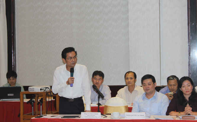 Ông Võ Văn Chánh, Phó Chủ tịch UBND tỉnh Đồng Nai đề nghị cần có cơ chế phối hợp chia sẻ dữ liệu giữa các địa phương trên lưu vực hệ thống sông Đồng Nai