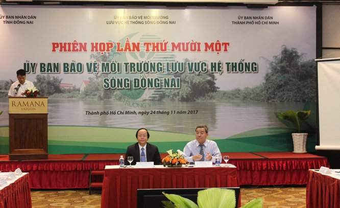 Thứ trưởng Bộ TN&MT Võ Tuấn Nhân và Chủ tịch UBND tỉnh Đồng Nai Đinh Quốc Thái chủ trì Hội nghị