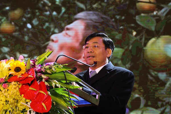 Phó Chủ tịch UBND tỉnh Bắc Giang Dương Văn Thái phát biểu tại lễ khai mạc Ngày hội.