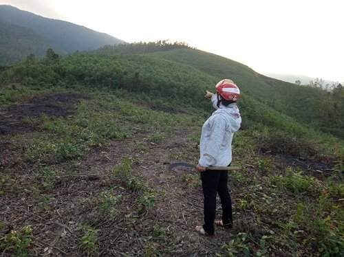 Khu vực đất Nguyễn Thị Lan bị lấn chiếm