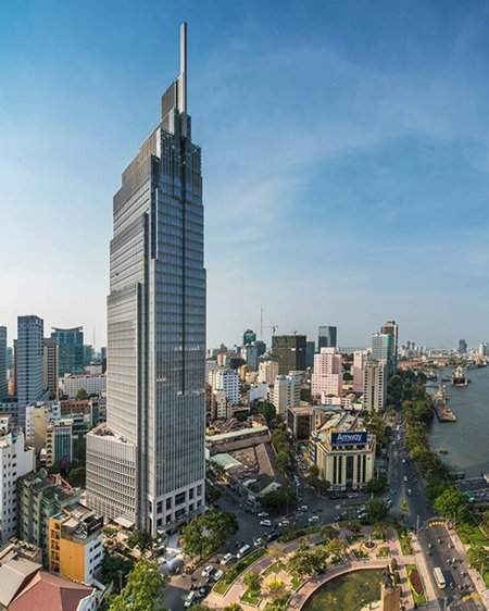 Cao ốc Vietcombank Tower tọa lạc tại trung tâm quận 1, TP. HCM đi vào hoạt động từ tháng 11/2015