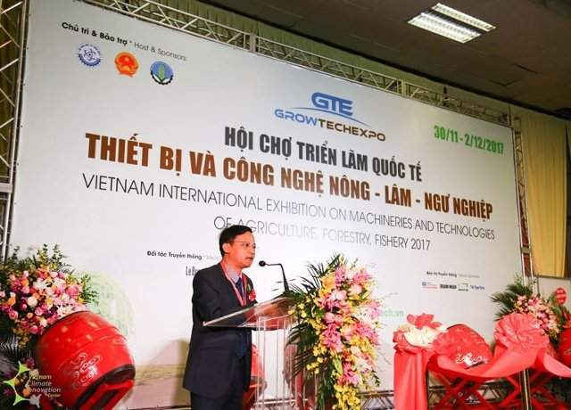 Ông Phạm Đức Nghiệm, Phó Cục trưởng Cục Phát triển thị trường và doanh nghiệp KH&CN phát biểu tại lễ khai mạc