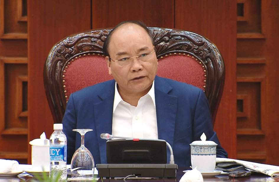 Thủ tướng Chính phủ Nguyễn Xuân Phúc phát biểu tại cuộc họp 