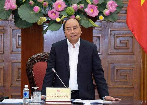 Thủ tướng Nguyễn Xuân Phúc phát biểu tại buổi làm việc với lãnh đạo tỉnh Lào Cai về Khu du lịch Sa Pa. Ảnh: VGP