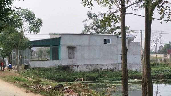 Khu đất nuôi trồng thủy sản được ông Trịnh Đình Thành xây dựng nhà ở và quán bán hàng trái phép