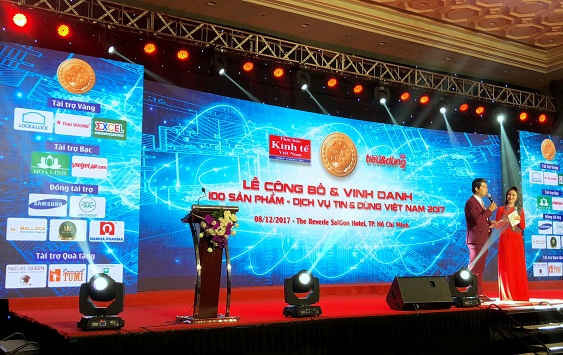 Lễ công bố và vinh danh 100 sản phẩm – dịch vụ Tin & Dùng Việt Nam 2017.