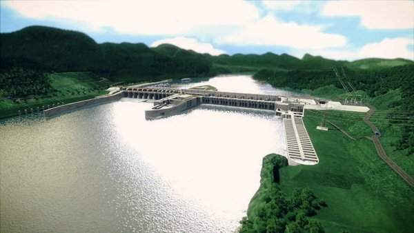 Thủy điện Xayaburi của Lào chặn dòng chính trên sông Mekong.