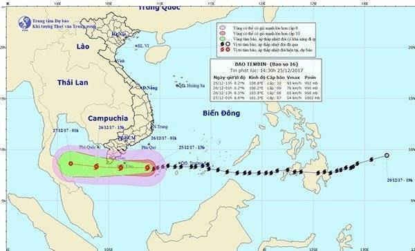 2512 Bão 16 lúc 14h30