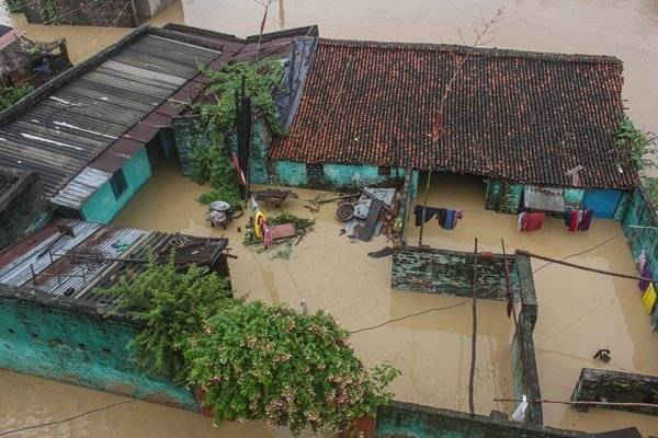 Hầu hết các khu vực ở Ramgaduwa bị ngập lụt 