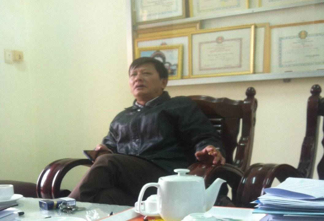 Ông Đinh Hùng Liên- Chủ tịch UBND phường Điện Dương giải trình về các hợp đồng cho thuê đất sau khi có thông báo thu hồi đất