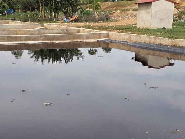 Khu xử lý nước thải thuộc bãi rác TP Sầm Sơn