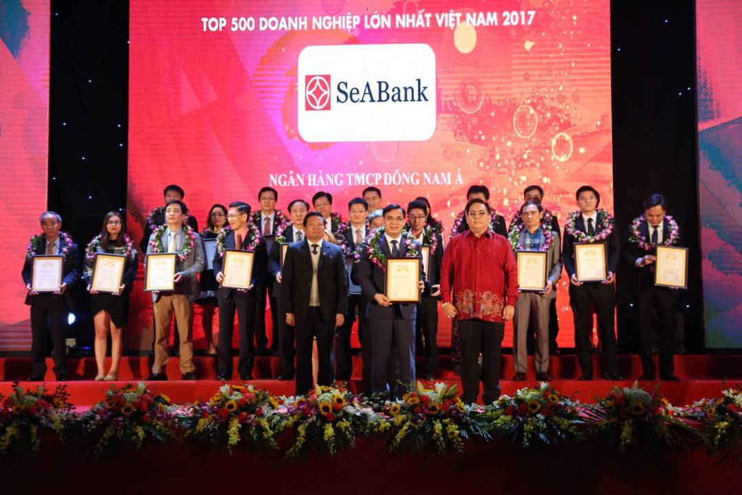 SeABank nằm trong top 500 Doanh nghiệp lớn nhất Việt Nam.