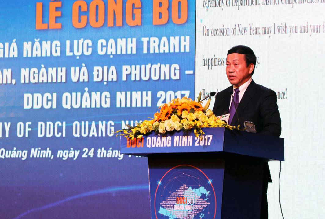 1-Quảng Ninh: Công bố chỉ số cạnh tranh cấp sở, ngành địa phương năm 2017