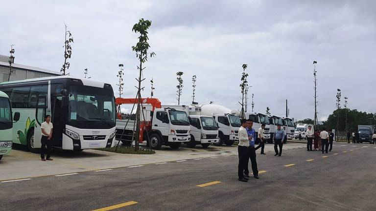 Trung tâm ô tô tải, bus Thaco - Đà Nẵng nằm bên tuyến Quốc lộ 1A, xã Hòa Phước, huyện Hòa Vang