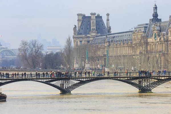 Mực nước sông Seine được dự đoán đạt đỉnh cao từ chiều 27 đến sáng 28/1. Hình ảnh: Imageplotter/Alamy Live News