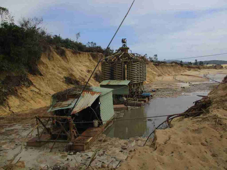 Công ty TNHH Khoáng sản Thành An khai thác titan làm sạt lở, sụt lún đất 