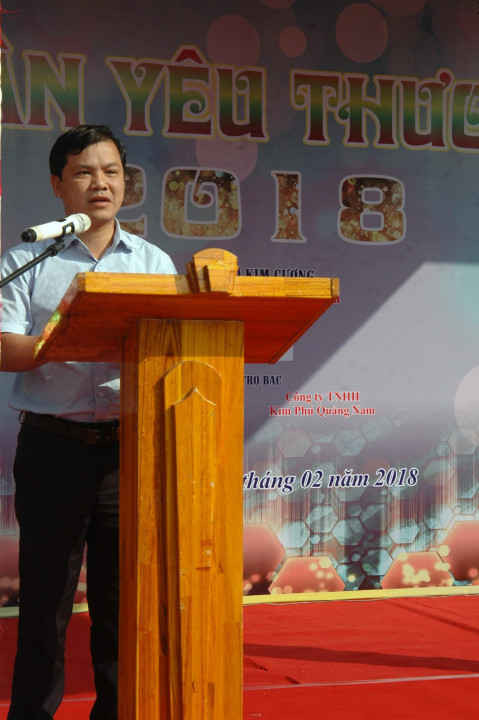 Ông Nguyễn Hữu Vũ- Phó Chủ tịch thường trực huyện Đại Lộc phát biểu