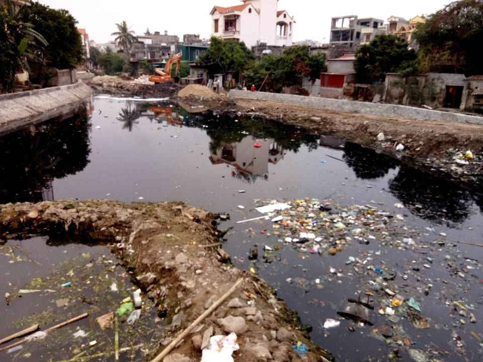 Thành phố Hải Dương, nhiều nguồn nước thải gây ô nhiễm môi trường