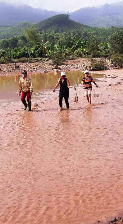 Sự cố vỡ đập thải khiến nước sông Bồng Miêu hôi thối, cá chết hàng loạt