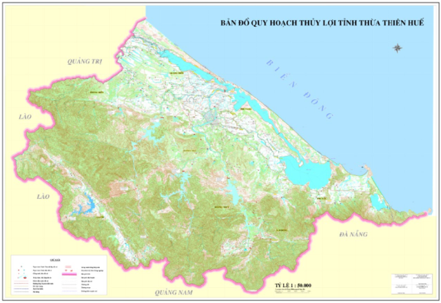 Bản đồ Quy hoạch Thủy lợi tỉnh Thừa Thiên Huế