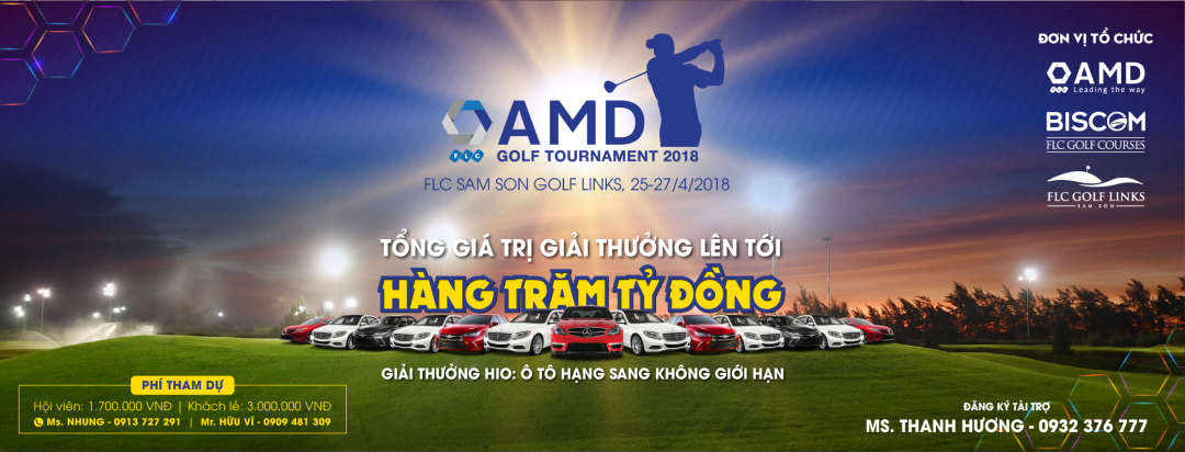 FLC AMD GolfTournament 2018: Gần 1000 golfer tham dự dù còn 1 tháng mới khởi tranh