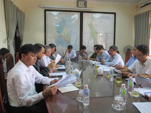 Quang cảnh buổi làm việc giữa Trung tâm truyền thông Tài nguyên và Môi trường – Bộ Tài nguyên và Môi trường với UBND tỉnh Bình Định 