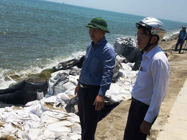 Lãnh đạo tỉnh Quảng Nam và UBND TP Hội An thị sát sạt lở bờ kè