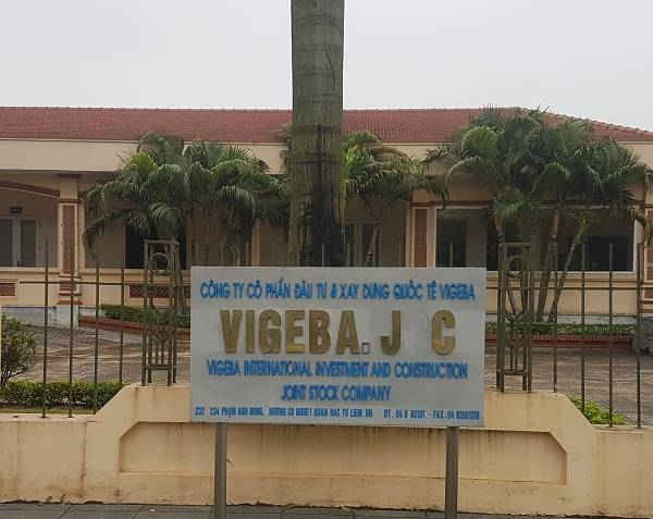 Trụ sở Công ty cổ phần Đầu tư & Xây dựng quốc tế Vigeba.