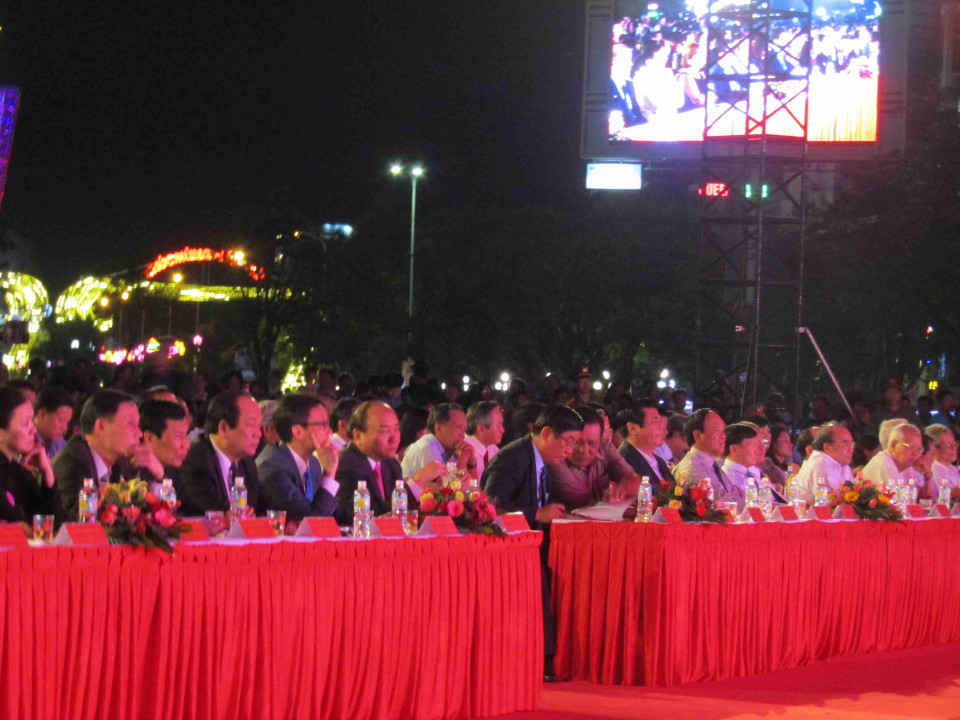 Các đại biểu tham dự buổi Lễ đón bằng của UNESCO ghi danh “Nghệ thuật Bài Chòi Trung Bộ Việt Nam”