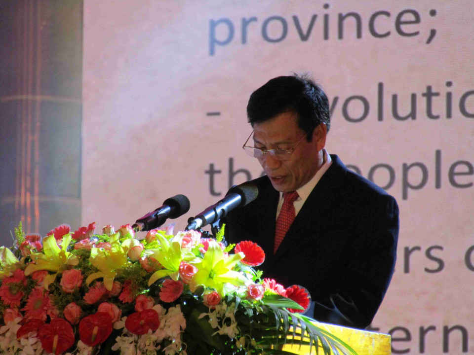 Ông Nguyễn Ngọc Thiện - Bộ trưởng Bộ VH-TT&DL công bố Chương trình hành động quốc gia bảo vệ và phát huy giá trị di sản văn hóa phi vật thể Nghệ thuật Bài Chòi Trung Bộ Việt Nam