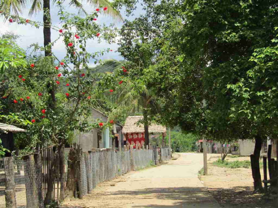 Đường vào làng Canh Tiến, xã vùng cao Canh Liên, huyện Vân Canh