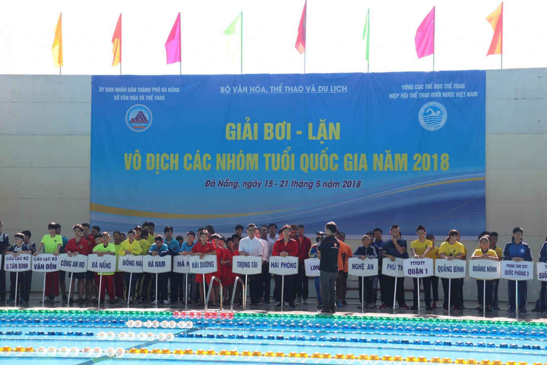 350 VĐV tham gia tranh tài Giải Bơi lặn vô địch các nhóm tuổi quốc gia 2018