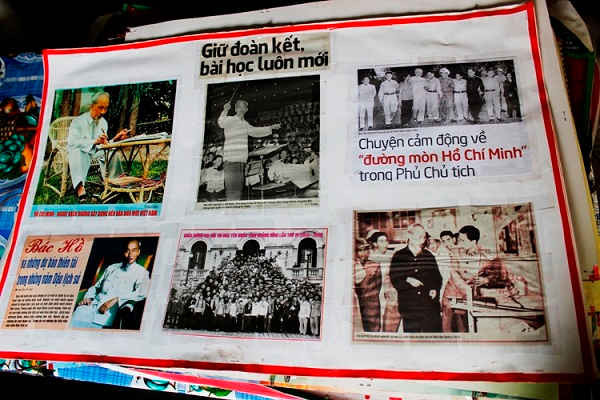 Những bức ảnh được ông sưu tầm ghi lại cuộc đời, sự nghiệp của Chủ tịch Hồ Chí Minh