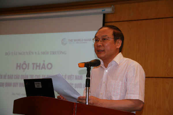 1 Lấy ý kiến về Báo cáo Quản trị cho An ninh nước ở Việt Nam và Dự thảo Nghị định Quy định việc hạn chế khai thác nước dưới đất