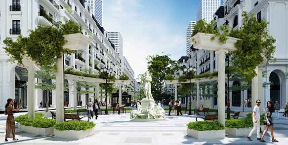 Dự án Marina Square sở hữu vị trí gần như đẹp nhất trong tổng thể khu đô thị