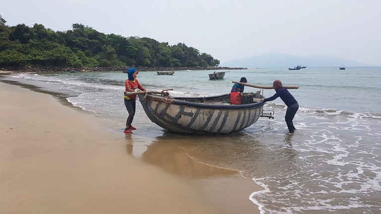 Mùa hè, đi lặn ốc tai, mỗi cân bán được 40 nghìn đồng. Mỗi thuyền, hai người mỗi ngày cũng kiếm được khoảng 40 - 50 cân