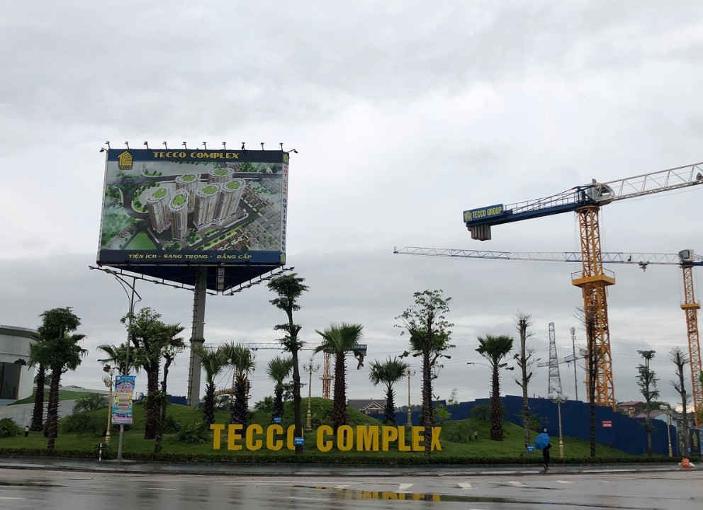 Thái Nguyên: Dự án chung cư Tecco Complex  ngang nhiên thi công không có giấy phép xây dựng