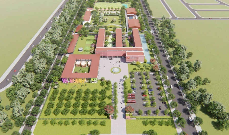 Phối cảnh “ngôi trường xanh” iSchool Quảng Trị rộng 50.000m2