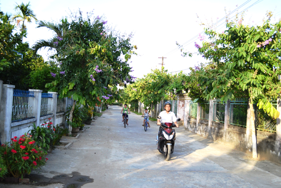 Diện mạo nông thôn mới ở Quảng Nam đã có nhiều khởi sắc (ảnh Khải Khiêm)