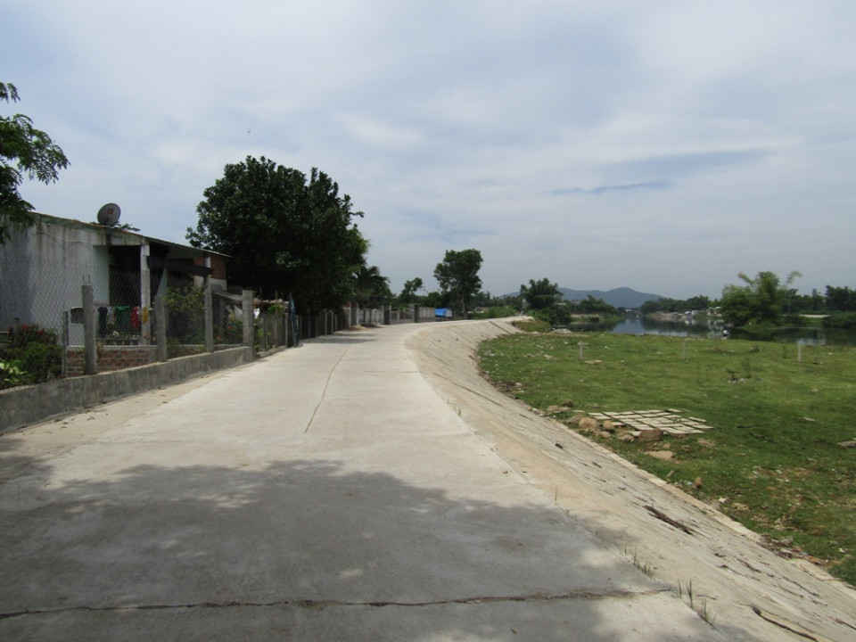 Công trình đoạn đê Ông Ngôn đi qua thôn Hữu Thành, xã Phước Hòa đã hoàn thành đưa vào sử dụng