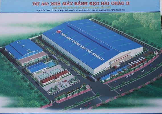 Phối cảnh tổng thể nhà máy sản xuất bánh kẹo Hải Châu II