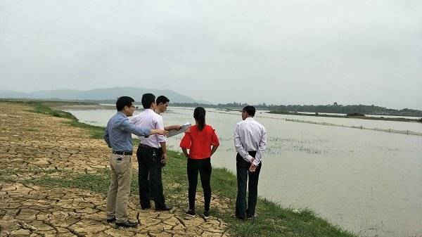 Đoàn kiểm tra của Sở TN&MT đi kiểm tra tình trạng khai thác cát ở huyện Thiệu Hóa