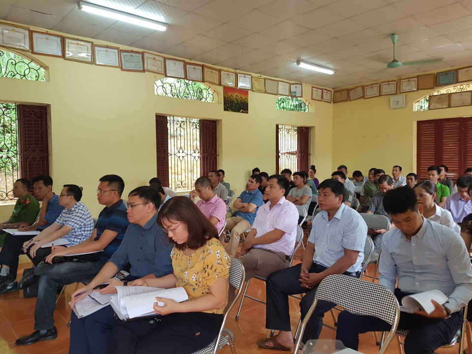 Tổ chức tuyên truyền cho các cơ sở sơ chế, chế biến cà phê trên địa bàn 2 xã Chiềng Đen, Chiềng Cọ, thành phố Sơn La.