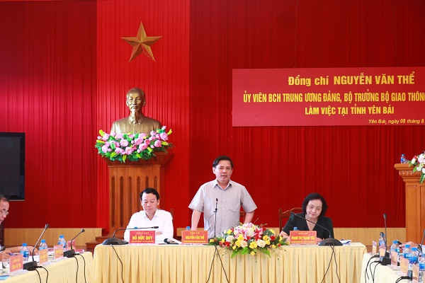 Bộ trưởng Bộ GTVT Nguyễn Văn Thể yêu cầu các cơ quan của Bộ hỗ trợ Yên Bái sửa đường hư hỏng do mưa lũ